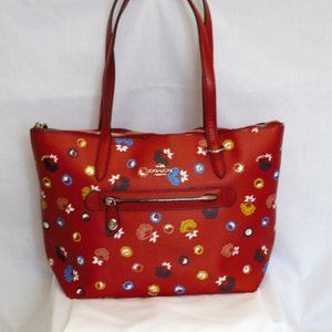 EUC COACH Taylor Carmine Wild Prairie Tote